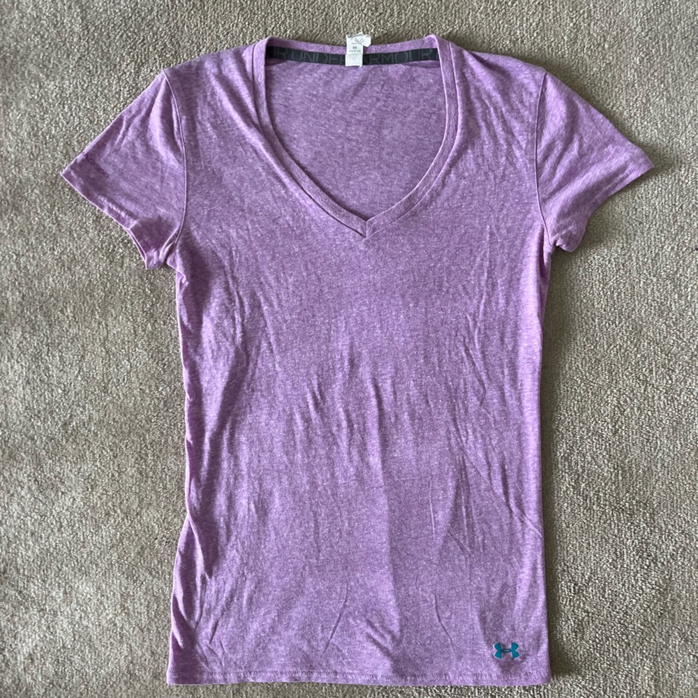 Under Armour Purple V-neck Women's Fit T-shirt